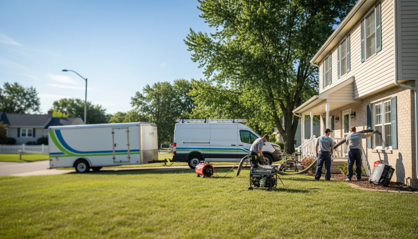 Flooded Basement Restoration And Cleanup With Repair in Mellott, IN near me